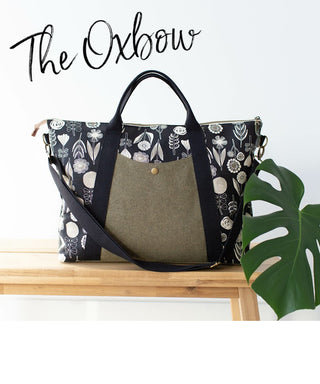 Image of new Bag sewing pattern, the Oxbow by Noodlehead.