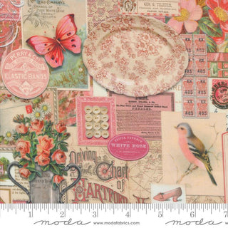 Collage in Pink • Curated in Color (1/4 yard) - Emmaline Bags Inc.