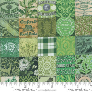 Patchwork in Green • Curated in Color (1/4 yard) - Emmaline Bags Inc.