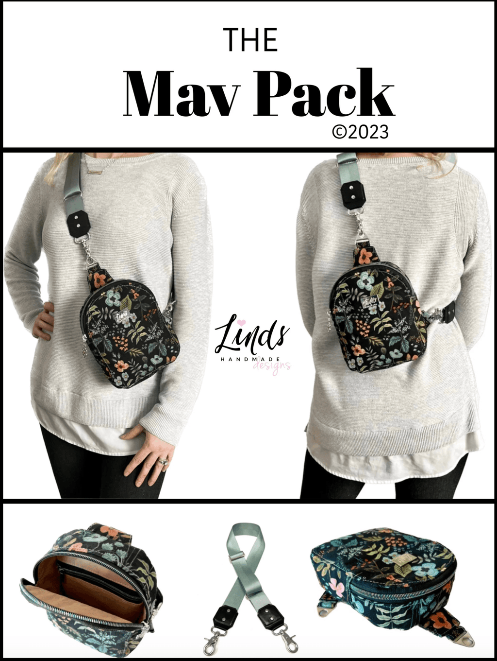 The Mav Pack by Linds Handmade (Printed Paper Pattern) - Emmaline