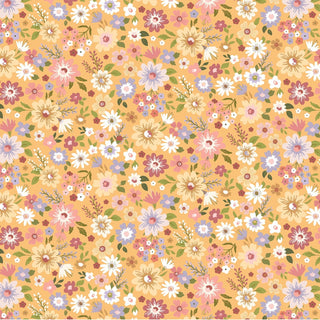 Yellow Wildflowers • Nature Sings for Poppie Cotton (1/4 yard) - Emmaline Bags Inc.