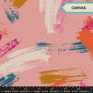 Canvas - Cotton Candy • Birthday by Ruby Star Society for Moda (1/4 yard) - Emmaline Bags Inc.