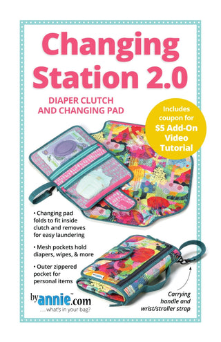 Changing Station 2.0 from By Annie (Printed Paper Pattern) - Emmaline Bags Inc.