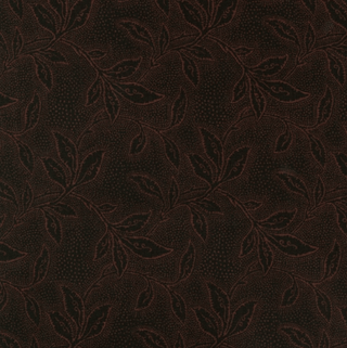 Chocolate (Leaf) // Jinny Beyer Pallete Collection (1/4 yard) - Emmaline Bags Inc.