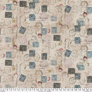 Correspondence - Taupe // Foundations by Tim Holtz Eclectic Elements - (1/4 yard) - Emmaline Bags Inc.