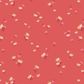 Delicate Rosewood // The Flower Fields for Art Gallery Fabrics - (1/4 yard) - Emmaline Bags Inc.