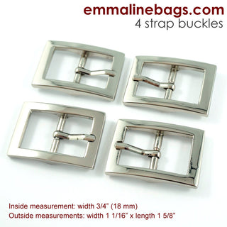 Double Ended Pin Buckles: (4 Pack) - Emmaline Bags Inc.