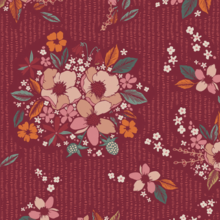 Dusk Floral Keepsake // Woodland Keeper for Art Gallery Fabrics - (1/4 yard) - Emmaline Bags Inc.