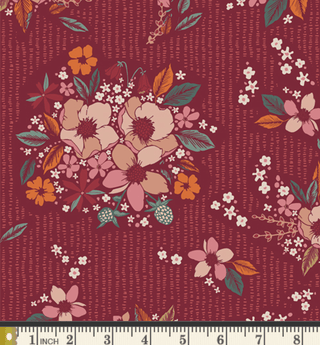 Dusk Floral Keepsake // Woodland Keeper for Art Gallery Fabrics - (1/4 yard) - Emmaline Bags Inc.