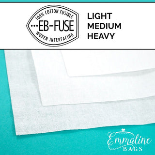 EB-FUSE // Emmaline Fusible Woven Cotton Interfacing - Emmaline Bags Inc.