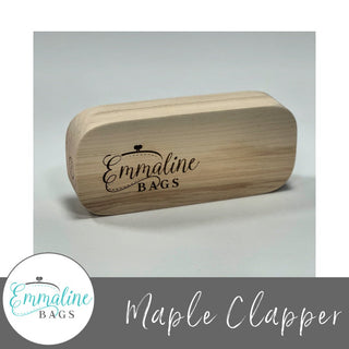 Emmaline Hardwood Clapper (7" long) - Emmaline Bags Inc.