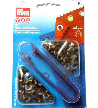 Eyelets 4mm (3/16") with washers (50 pack) - Emmaline Bags Inc.