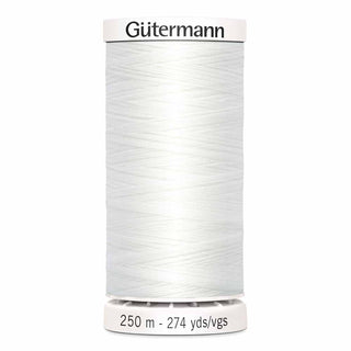 Gutermann Sew-All Polyester Thread (250 m) - Nu White - 020 - Emmaline Bags Inc.