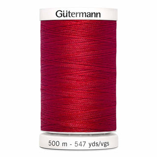 Gutermann Sew-All Polyester Thread (500 m) - Scarlet - 410 - Emmaline Bags Inc.