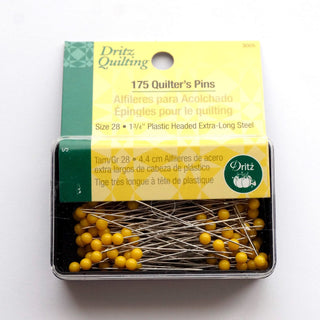 Long Yellow Head Quilter's Pins - Emmaline Bags Inc.