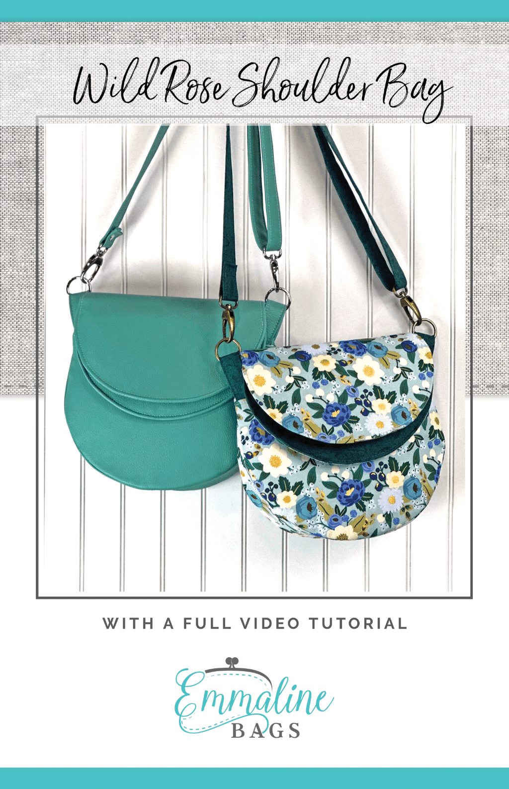 DIY Foldover Clutch with Shoulder Strap FREE Sewing Tutorial