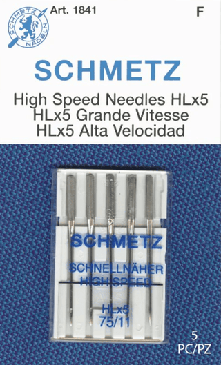 Schmetz High-Speed (HLx5) Needles (Size 75/11) - Emmaline Bags Inc.