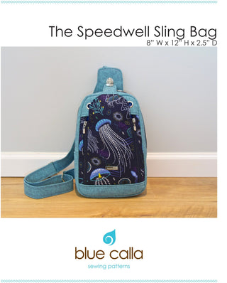 Speedwell Sling by Blue Calla Sewing Patterns (Printed Paper Pattern) - Emmaline Bags Inc.