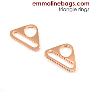 Triangle Rings: 1" (25 mm) (2 Pack) - Emmaline Bags Inc.