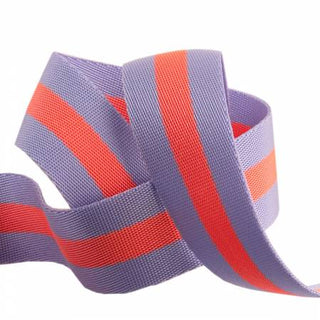 Tula Pink | Striped Nylon Webbing 1.5" (38mm) Wide (2 Yards) - Emmaline Bags Inc.
