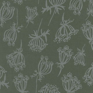 Wildflowers in Pepper | Linen/Cotton // Riverbend for Robert Kaufman - Emmaline Bags Inc.