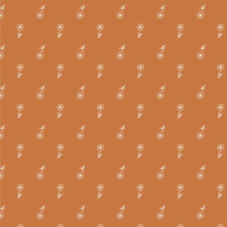Wishing Flowers in Orange // Juniper for Art Gallery Fabrics - (1/4 yard) - Emmaline Bags Inc.