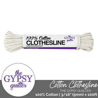 100% Cotton Clothesline | 5mm or 3/16" (100ft) - Emmaline Bags Inc. - Straps & Handles