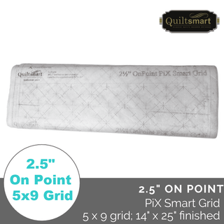 2.5" ONPOINT PiX Smart Grid by Quiltsmart | 5 x 9 Grid (14" x 25" Finished Panel) - Emmaline Bags Inc. - Interfacing & Specialty Fabric