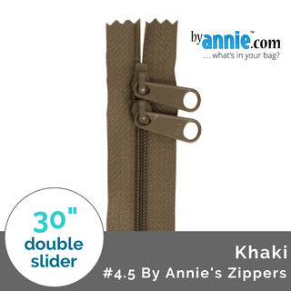 4.5 By Annie's (30" Double-Slide Handbag Zippers) - Emmaline Bags Inc.-Bag Zippers