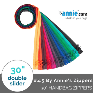 #4.5 By Annie's (30" Double-Slide Handbag Zippers) - Emmaline Bags Inc.