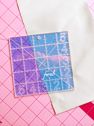 5" x 5" Charm Square | Iridescent Acrylic Ruler (12.7cm x 12.7cm) - Emmaline Bags Inc. - Sewing Supplies & Notions