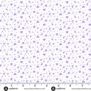 Purple Charm Toss | Perfect Day by Libs Elliott (¼ Yard)