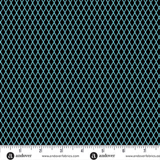 Electric Fishnet | Prismatic by Libs Elliott (¼ Yard)
