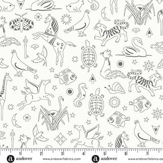 Philately Whisker | Shadow 2026 by Alison Glass (¼ Yard)