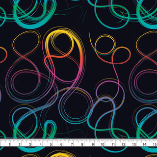 80's Party Printed WRC - 6.5 oz/square yard (Precut 1 Yard - 36" x 60") - Emmaline Bags Inc. - Fabric