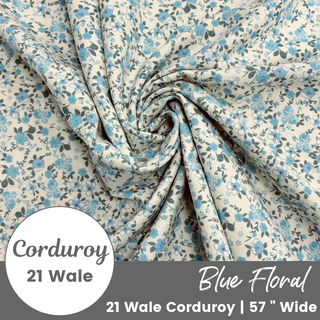 Printed Corduroy | 21 Wale (¼ yard)