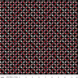 Black Sparkle Dots | Barbie™ Vintage (1/4 Yard)