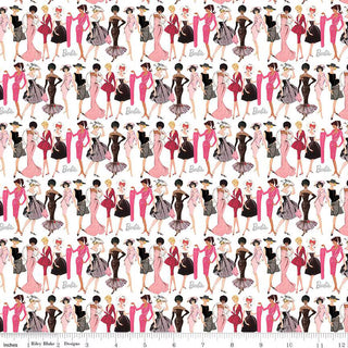 White Fashion | Barbie™ Vintage (1/4 Yard)