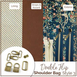 The Double Flip Shoulder Bag - Complete Bag Making Kit