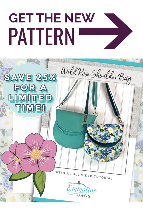 Wild rose Bag sewing pattern by Emmaline Bags 