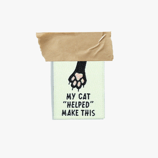 Sew-In Labels: 'My Cat Helped Make This' | KATM