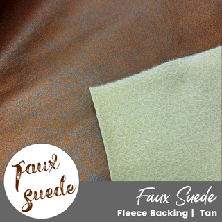 TAN | Faux Suede (per ¼ yard)
