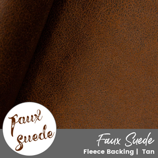 TAN | Faux Suede (per ¼ yard)