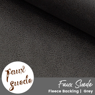 GREY | Faux Suede (per ¼ yard)