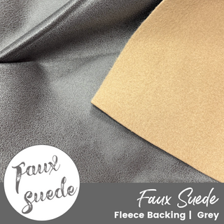 GREY | Faux Suede (per ¼ yard)