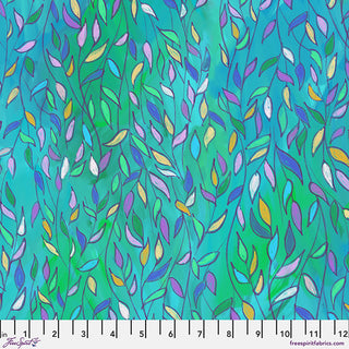 Jade Leaves | Birds of a Feather by Helen Godden (¼ Yard)