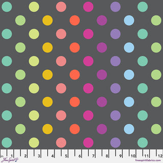 Carbon Disco Poms // Graywork by Tula Pink (1/4 yard)