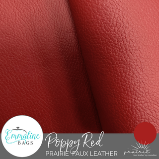 Poppy Red | Prairie Faux Leather™ | ½ Yard Precut (18" x 53")