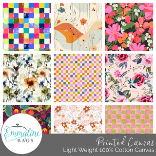 Printed Light Weight Cotton Canvas - 7.5 oz/square yard (Precut 1 Yard)