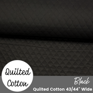 Black | Quilted Cotton (by the ½ yard)